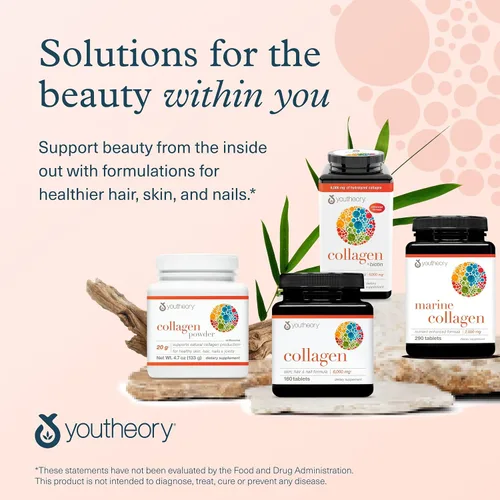 Vista 7 de Youtheory Colágeno + biotina, 390 tabletas, suministro para 65 días