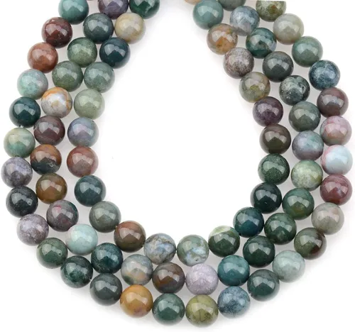 Vista 22 de LPBeads 100 Cuentas de 8mm Cuentas Redondas Naturales de Chakra, Cuentas Sueltas de Piedra Preciosa Redondas para Hacer Joyas con Cordón Elástico