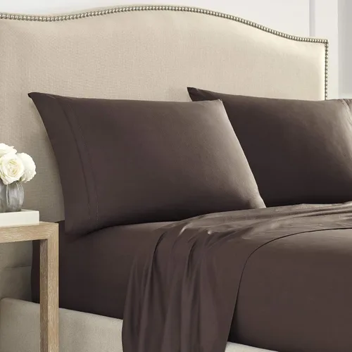 Vista 15 de Martex Par de fundas de almohada ultra suaves con dobladillo de la serie 2000, King, gris claro