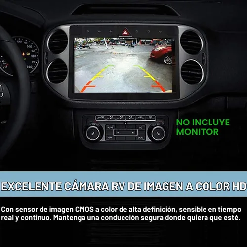 Vista 5 de Marco de matrícula, cámara de respaldo de visión nocturna, cámara de visión trasera para automóvil con 8 LED brillantes, ángulo de visión de 170°