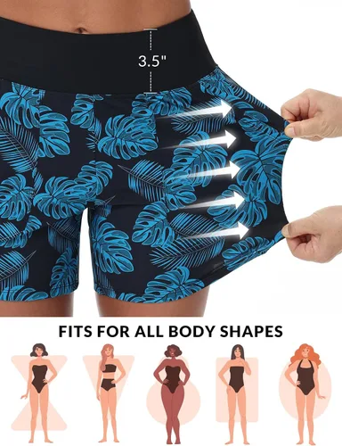 Vista 40 de baleaf Traje de baño de cintura alta de 3, 5, 7, 9 pulgadas, para mujer, de secado rápido, con bolsillos