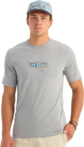 Vista 42 de HUK Mens Fishing Graphic Tee, Performance Short Sleeve, Quick-Dry Bass Bones - Búho nocturno