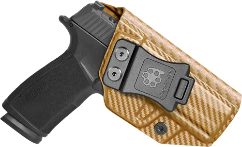 Vista 14 de Amberide Sig P365 XMacro IWB Holster, Kydex-Boltaron dentro de la cintura para P365 XMacro 0.354 in, extracción rápida, retención segura, 0-30° Cant