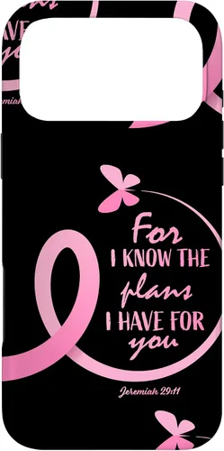 Vista 22 de Breast Cancer Gifts Women Mom Jeremiah 29 11 Butterfly Phone Case for iPhone 17