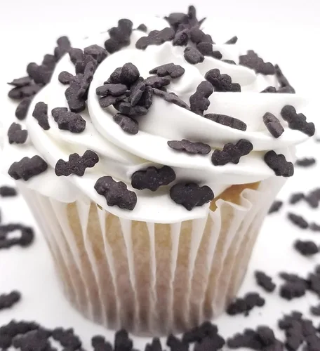 Vista 5 de NCS Gránulo comestible de murciélago negro de Halloween, 8 onzas, ideal para cupcakes, galletas, pasteles, pasteles