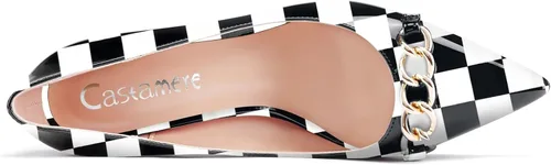 Vista 4 de Castamere Zapatos de tacón alto para mujer, con puntera puntiaguda, sin cordones, para fiesta, 3.3 pulgadas, tacones