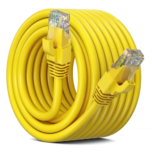 Vista 18 de Maximm Cable Ethernet Cat 6, cable de red y conexión de alta velocidad de 10 pies, UTP, 10 Gbps, cable Ethernet de 550 MHz, color naranja
