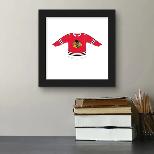 Vista 4 de Trends International Gallery Pops NHL Chicago Blackhawks - Póster de pared frontal de uniforme para el hogar, 12.00 x 12.00 pulgadas, versión