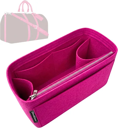 Vista 10 de Divitize Organizador de bolso premium compatible con LV Keepall 25/35/45/50/55/60, hecho a mano, ajuste perfecto, cómodo y resistente, fieltro