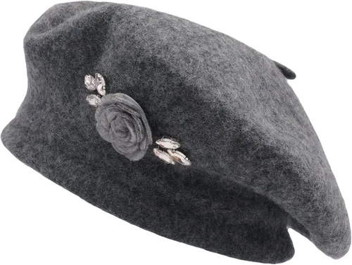 Vista 65 de ZLYC Boina Francesa de Lana Sombrero Color Sólido Gorra Boina para Mujeres y Niñas Amarillo básico