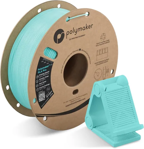 Vista 23 de Polymaker PLA Pro Filament 1.75mm 1KG Black, High-Impact Resistance Tough, High Speed Up to 300mm/s, Clean Surface, Low-Warp, Easy to Print on