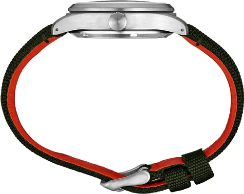 Vista 2 de SEIKO SRPH29 Reloj para hombre – 5 deportes – Automático con movimiento de cuerda manual, esfera verde, caja de acero inoxidable, correa de nailon