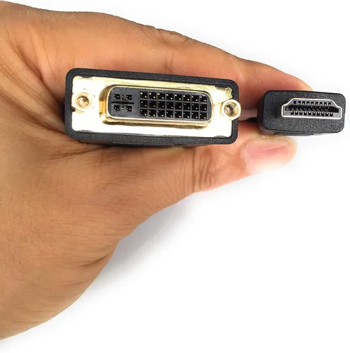 Vista 4 de Cable HDMI a DVI, adaptador bidireccional, convertidor 4K DVI a HDMI (paquete de 1)