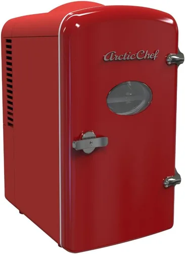 Vista 3 de Refrigerador Mini Compacto ARCTIC CHEF - Rojo, 0,14 pies cúbicos