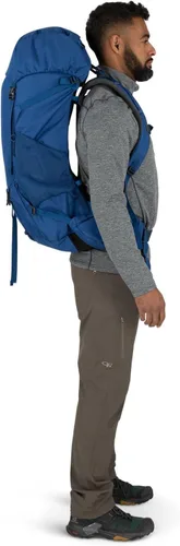 Vista 10 de Osprey Rook 50L Mochila de mochilero para hombre, Astology Azul/Blue Flame