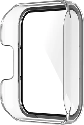 Vista 6 de Paquete de 2 fundas protectoras de pantalla compatibles con Redmi Watch 2 Lite, accesorios de policarbonato de vidrio templado, resistente a