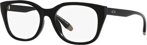 Vista 2 de Armani Exchange Ax3099u - Montura cuadrada para gafas graduadas de ajuste universal para mujer