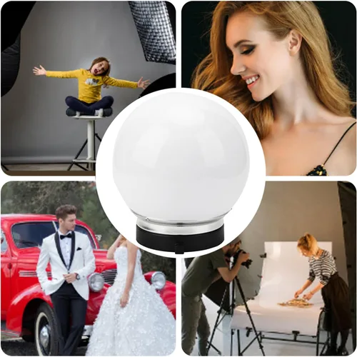 Vista 7 de Bola de luz suave, cúpula difusora profesional de fotografía, montaje compatible con aleación de 5.9 in+modificador de plástico para fotos