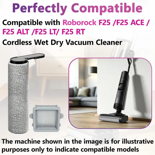 Vista 4 de F25 Filter Brush Kit Compatible with Roborock Wet Dry Vacuum