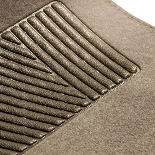 Vista 7 de FH Group Alfombrillas de coche – Ajuste universal combo de funda de asiento de coche pequeño, alfombrillas de piso beige protector de alfombra