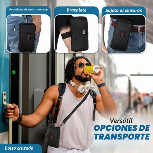 Vista 6 de Ranboo Funda para cinturón de teléfono celular para Samsung Galaxy S26 Ultra S25 Ultra S24 Ultra S23 Ultra iPhone 15 Pro Max 14 Pro Max Funda