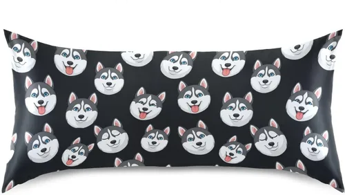 Vista 38 de Fundas de almohada de seda con estampado negro de camión monstruo para cabello y piel, suave, transpirable, suave, refrescante, funda de almohada