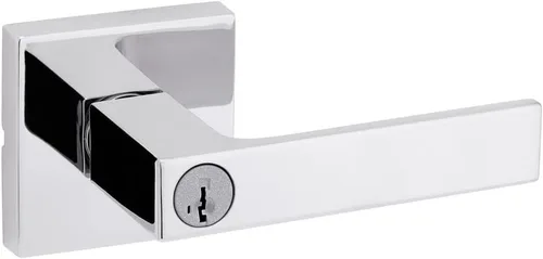 Vista 21 de Kwikset Singapore - Manija de puerta de cromo pulido (2 unidades)