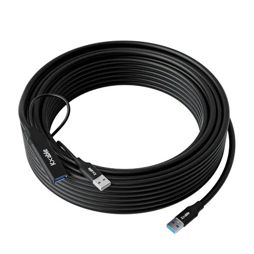 Vista 9 de Cable de extensión USB 3.0 de 1 pie (paquete de 2), cable extensor tipo A macho a hembra, trenzado de nailon, transferencia de datos de 5 Gbps