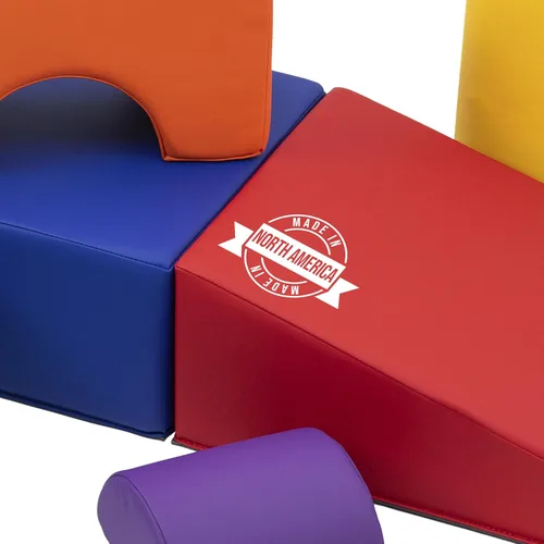 Vista 4 de FDP SoftScape Playtime and Climb - Juego multiusos para bebés y niños pequeños de 10m-2 años; Para gateadores y pequeños constructores, aprenda