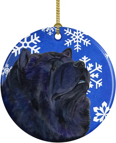 Vista 98 de Caroline's Treasures Cavalier Spaniel - Adorno de cerámica para colgar en el árbol de Navidad, para el hogar, Navidad, fiestas, regalo, 3 pulgadas
