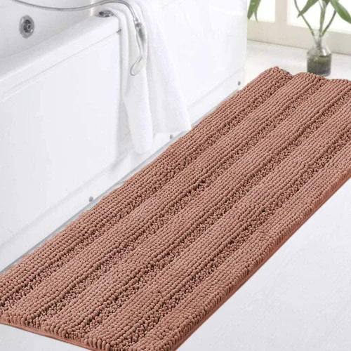 Vista 125 de Turquoize Alfombra de baño de chenilla de lujo para baño, extra absorbente, alfombra de ducha de microfibra antideslizante para baño, alfombra Aqua