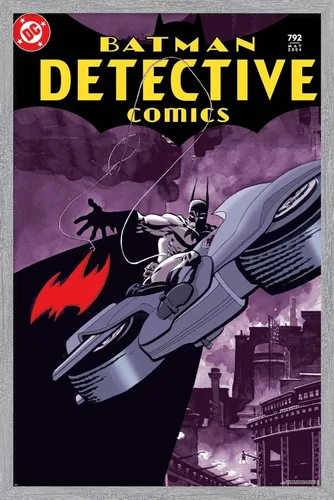 Vista 13 de Trends International DC Comics Batman - Póster de Batman Detective Comics #792, 22.4 pulgadas de largo x 14.7 W, versión enmarcada de madera