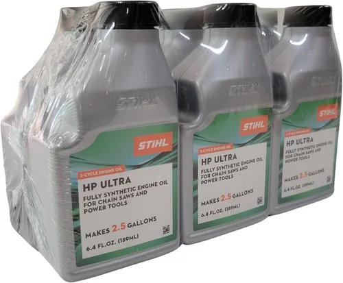 Vista 3 de STIHL 0781 313 8010 6.4 onzas de aceite de motor de alto rendimiento Ultra 2 ciclos, paquete de 6