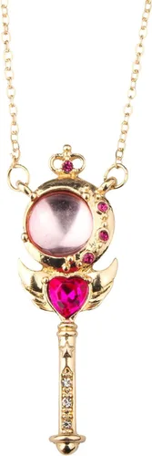 Vista 13 de POYAMUSE Collar con colgante de estrella guardiana de anime para mujeres, joyería de cosplay Corona