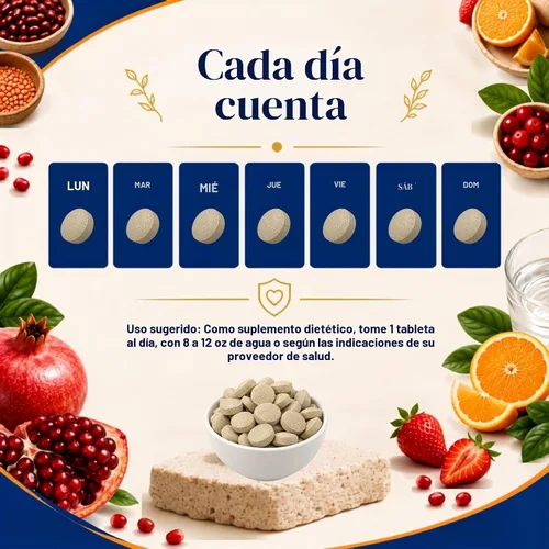 Vista 4 de Vitamatic Gluconato ferroso 324 mg + vitamina C 100 mg – Sin aditivos de color artificial – Suave para el estómago – 250 tabletas – Fabricado