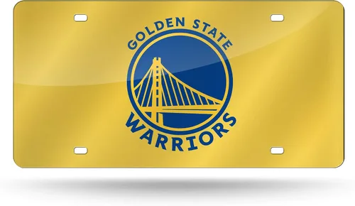 Vista 26 de Rico Industries Placa de matrícula metálica con incrustaciones láser de la NBA