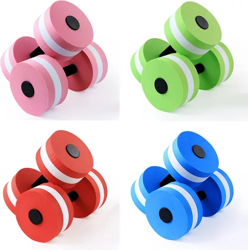Vista 5 de 2 mancuernas de espuma EVA, mancuernas de agua, pesas de agua, juego de mancuernas de ejercicio acuático, mancuernas antideslizantes y resistentes