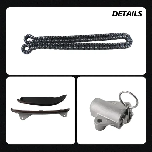 Vista 4 de Kit de cadena de distribución INGKAN 243212E010 24321-2E010 Compatible con Forte Cerato Tucson Forte5 NU 2.0 G4NA 243212E010 Reemplazo OE