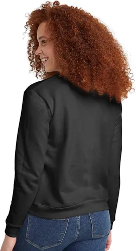 Vista 2 de Hanes, Ecosmart - Sudadera de cuello redondo con muesca en V para mujer, sudadera de vellón sin botones