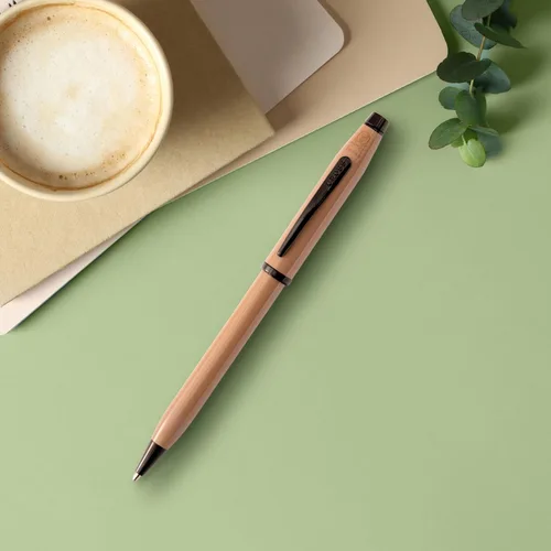 Vista 6 de Cross Century II - Bolígrafo beige terroso, punta media, tinta negra Professional Pen for Everyday Use, Smooth Writing, Comfortable Grip, Metal