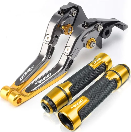 Vista 11 de Para Yamaha XT660 XT 660 XT660X XT660/X/R/Z 2004-2017 2016 2015 2014 2013 2012 Empuñaduras de motocicleta Embrague Palancas de embrague de freno