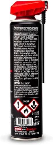 Vista 6 de Motul C2 Chain Lube Road - Aerosol lubricante para cadena de motocicleta para motocicletas de calle y deportivas, lata de 9.3 onzas (111819)