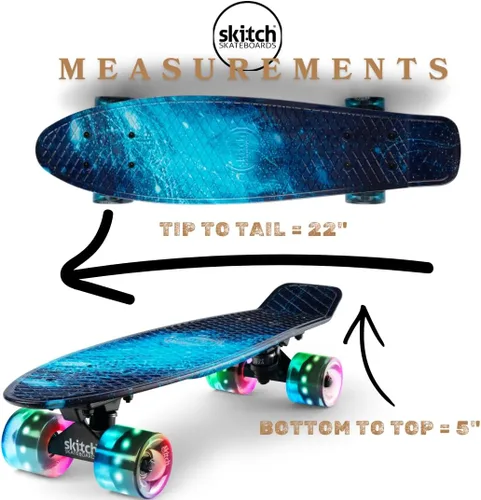 Vista 4 de SKITCH Patinetas para niños, adolescentes y adultos Juego de regalo de patineta premium para principiantes y profesionales, completo con tabla
