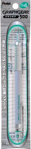 Vista 2 de Pentel Packaged Graph Gear 500 - Lápices de dibujo automático, 0.016 in, acentos verdes (XPG514)