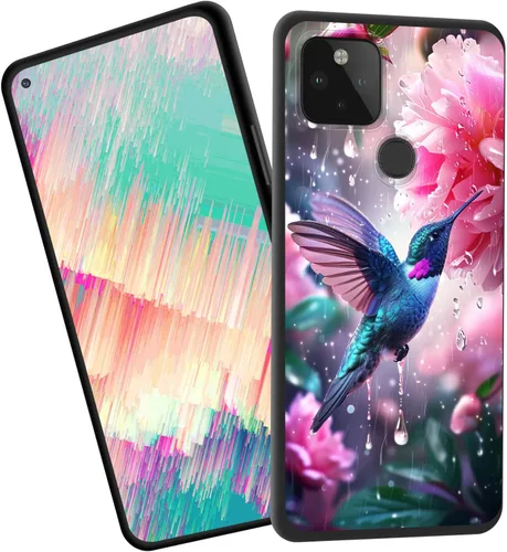 Vista 98 de Funda delgada para Google Pixel 4 XL, funda delgada de silicona de TPU suave a prueba de golpes para Google Pixel 4 XL, gato negro luna estrellada