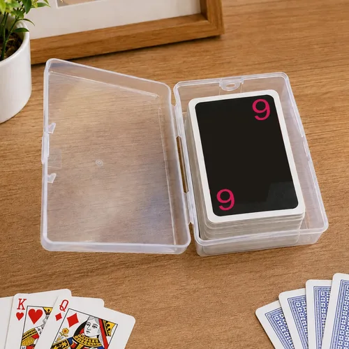 Vista 5 de 2 fundas vacías para cartas de juego, compatibles con tarjetas UNO