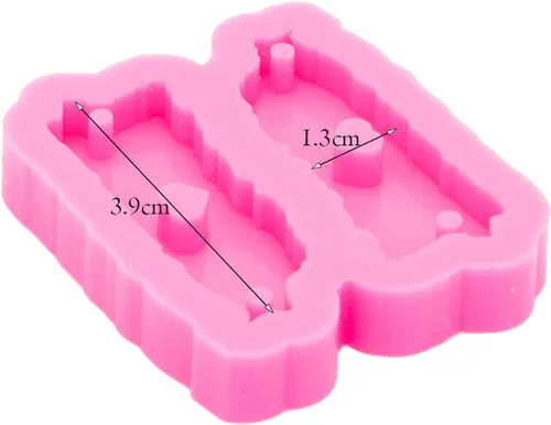 Vista 2 de Moldes de resina de silicona con forma de mapa de Puerto Rico, hechos a mano, moldes de silicona epoxi hechos a mano, aretes de moda, pulsera
