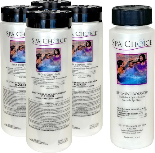Vista 11 de SpaChoice 472-3-3001A Tabletas de bromo para bañera de hidromasaje de spa, 1.5 libras, con bromuro de sodio de 1 libra