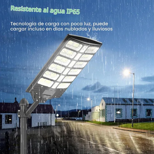 Vista 7 de Paquete de 2 Luces Solares para Exteriores - Luces Solares de 8000W para Exteriores Impermeables con Sensor de Movimiento, 7000K Luces Comerciales