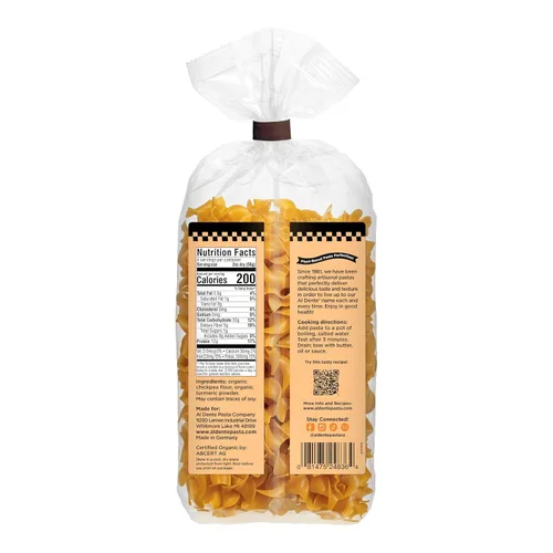 Vista 4 de Al Dente Pasta a base de plantas garbanzos + cúrcuma, 8 onzas (paquete de 6)